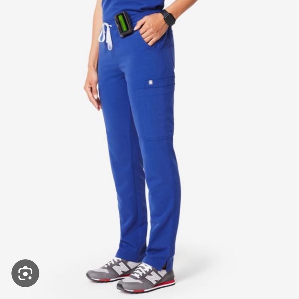 Figs Yola Skinny Scrub Pants - XXS Tall - Winning Blue